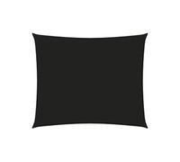Voile de parasol tissu oxford rectangulaire 3,5x4,5 m noir
