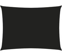 Voile de parasol tissu oxford rectangulaire 3x4,5 m noir
