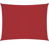 Voile de parasol tissu oxford rectangulaire 3x4,5 m rouge