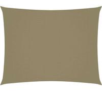 Voile de parasol tissu oxford rectangulaire 3x4 m beige