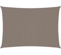 Voile de parasol tissu oxford rectangulaire 3x5 m taupe
