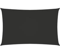 Voile de parasol tissu oxford rectangulaire 3x6 m anthracite