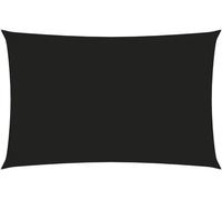 Voile de parasol tissu oxford rectangulaire 3x6 m noir