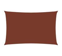 Voile de parasol tissu oxford rectangulaire 3x6 m terre cuite