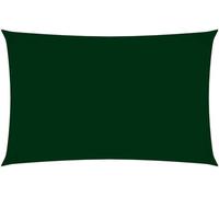 Voile de parasol tissu oxford rectangulaire 3x6 m vert foncé