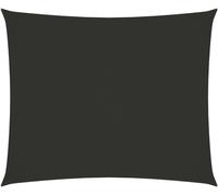 Voile de parasol tissu oxford rectangulaire 4x5 m anthracite
