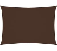 Voile de parasol tissu oxford rectangulaire 4x6 m marron