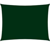 Voile de parasol tissu oxford rectangulaire 4x6 m vert foncé