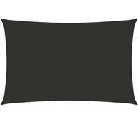 Voile de parasol tissu oxford rectangulaire 4x7 m anthracite