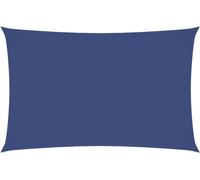 Voile de parasol tissu oxford rectangulaire 4x7 m bleu