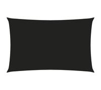 Voile de parasol tissu oxford rectangulaire 4x7 m noir