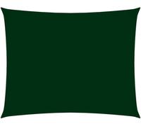 Voile de parasol tissu oxford rectangulaire 5x6 m vert foncé