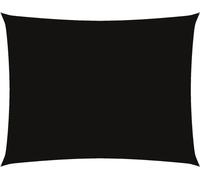 Voile de parasol tissu oxford rectangulaire 5x7 m noir
