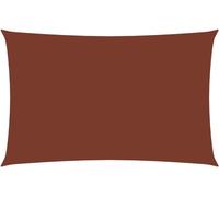 Voile de parasol tissu oxford rectangulaire 5x7 m terre cuite