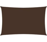 Voile de parasol tissu oxford rectangulaire 5x8 m marron