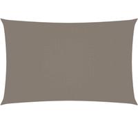 Voile de parasol tissu oxford rectangulaire 5x8 m taupe