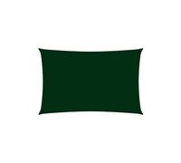 vidaXL Voile d'ombrage en tissu Oxford rectangulaire 5x8 m vert foncé