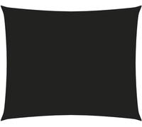 Voile de parasol tissu oxford rectangulaire 6x7 m noir