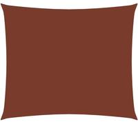 Voile de parasol tissu oxford rectangulaire 6x7 m terre cuite