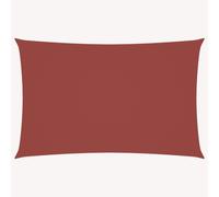 Voile de parasol tissu oxford rectangulaire 6x8 m terre cuite
