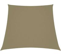 Voile de parasol Tissu Oxford trapèze 2/4x3 m Beige