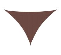 Voile de parasol tissu oxford triangulaire 4x5x6,4 m marron