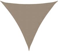 Voile de parasol tissu oxford triangulaire 5x5x5 m taupe