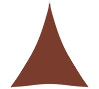 Voile de parasol tissu oxford triangulaire 5x6x6 m terre cuite