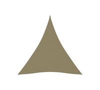 vidaXL Voile d'ombrage Oxford Tissu Triangulaire 5x7x7 m Beige