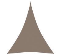 Voile de parasol tissu oxford triangulaire 5x7x7 m taupe