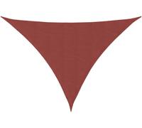 Voile de parasol tissu oxford triangulaire 5x7x7 m terre cuite