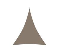 vidaXL Voile d'ombrage triangulaire en tissu Oxford 5 x 7 x 7 m Taupe