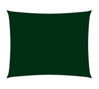 vidaXL - Voile d'ombrage - Rectangulaire en tissu Oxford 3x4 m - Vert foncé
