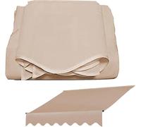 Voile de remplacement pour auvent de terrasse extérieur, un/a, 250cm/8.2ft | Tissu de remplacement pour auvent, installation facile, résistant aux intempéries, idéal pour terrasse ou fenêtre