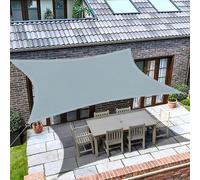 Voile de soleil Rectangulaire - Escalier étanche - Couverture Terrasse - Protection UV - 3x4m - Gris