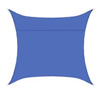 Voile d'extérieur imperméable anti-UV pour jardin, balcon, terrasse, pera, par cordes gratuites pour installation facile Bleu foncé 3 x 4 m