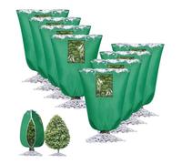 Voile d'hivernage de protection contre le gel des jardin plantes | Lot de 8 Housse de protection contre le gel avec Fenêtre pour arbres fruitiers de jardin lavable et réutilisable