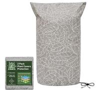 Voile d'Hivernage | Housse Plante Extérieur 150x230 CM, Lot de 2, Marron | Sac de Protection Anti-Gel avec Cordon & Zip, pour Arbres et Arbustes
