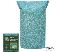 Voile d'Hivernage | Housse Plante Extérieur 150x230 CM, Lot de 2, Vert | Sac de Protection Anti-Gel avec Cordon & Zip, pour Arbres et Arbustes