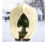 Voile d'hivernage protection contre le gel - 250 x 360 cm - Housse de protection pour plantes avec cordon de serrage et fermeture à glissière