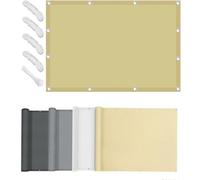 Voile D'ombrage 1.6x5m Résistant À l'eau Filet D'ombrage Protection UV 95% Rectangulaire Toile Ombrage avec Oeillets et Cordons pour Patio Jardin Terrasse Jaune
