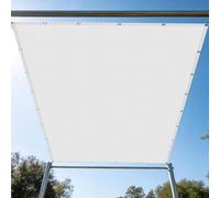 Voile d'ombrage 1.8 x 2.8 m Résistant à l'eau Voiles Ombrages Rectangulaire Imperméable Respirant pour en Plein Air, Jardin Terrasse, Blanc