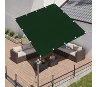 Voile d'ombrage 100 x 675 cm Protection UV, Anti-Déchirure, Coupe-Vent, Imperméable Coupe Ventpour La Couverture, Filet Dombrage avec Cordes pour Jardin, Terrasse, Balcon, Vert Foncé