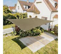 Voile d'ombrage 130 x 310 cm Protection UV, Anti-Déchirure, Coupe-Vent, Imperméable Filet Protection Solaire, Toile pour Pergola avec Cordes pour Jardin, Terrasse, Balcon, Kaki
