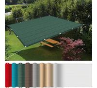 Voile d'ombrage 130 x 360 cm HDPE 95% Anti-UV Résistant Aux Intempéries, Facile à Suspendre Vent, Filet d'ombrage pour Serre avec Œillets pour Terrasse Pergola Jardin, Vert Foncé