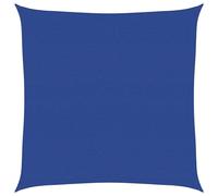 Voile d'ombrage 160 g/m² carré bleu 6x6 m PEHD