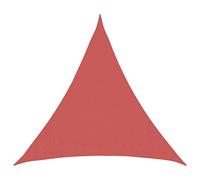 vidaXL Voile d'ombre 2 x 2 x 2 m HDPE Triangulaire Terre Cuite
