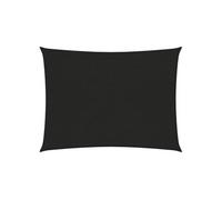 vidaXL Voile d'ombrage 160 g/m² noir 5x6 m HDPE