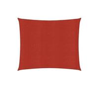 vidaXL Voile d'ombrage 160 g/m² rouge 7x7 m HDPE