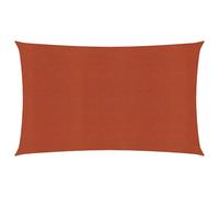 Voile d'ombrage 160 g/m² Terre cuite 3x6 m PEHD